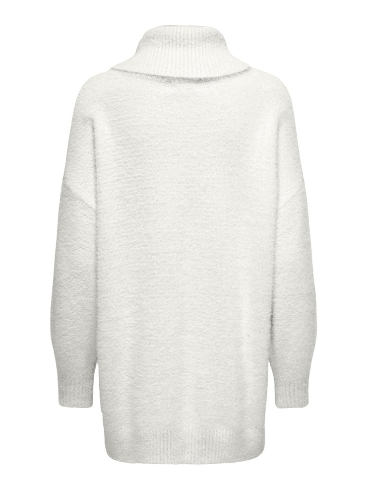 PIUMO LONG LOOSE ROLLNECK PULLOVER - CLOUD DANCER - LAST SIZE M