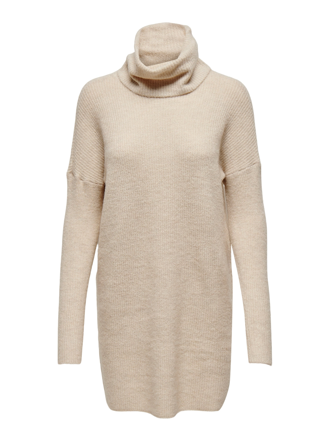 JANA COWLNECK SWEATER DRESS - WHITECAP