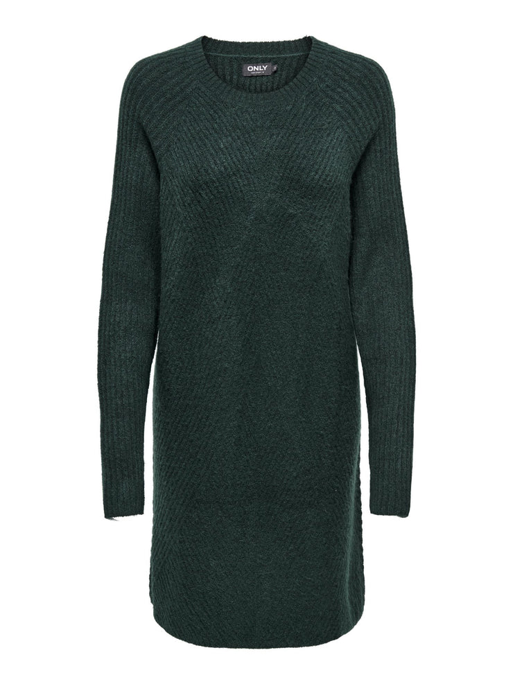 CAROL LS SWEATER DRESS - SCARAB