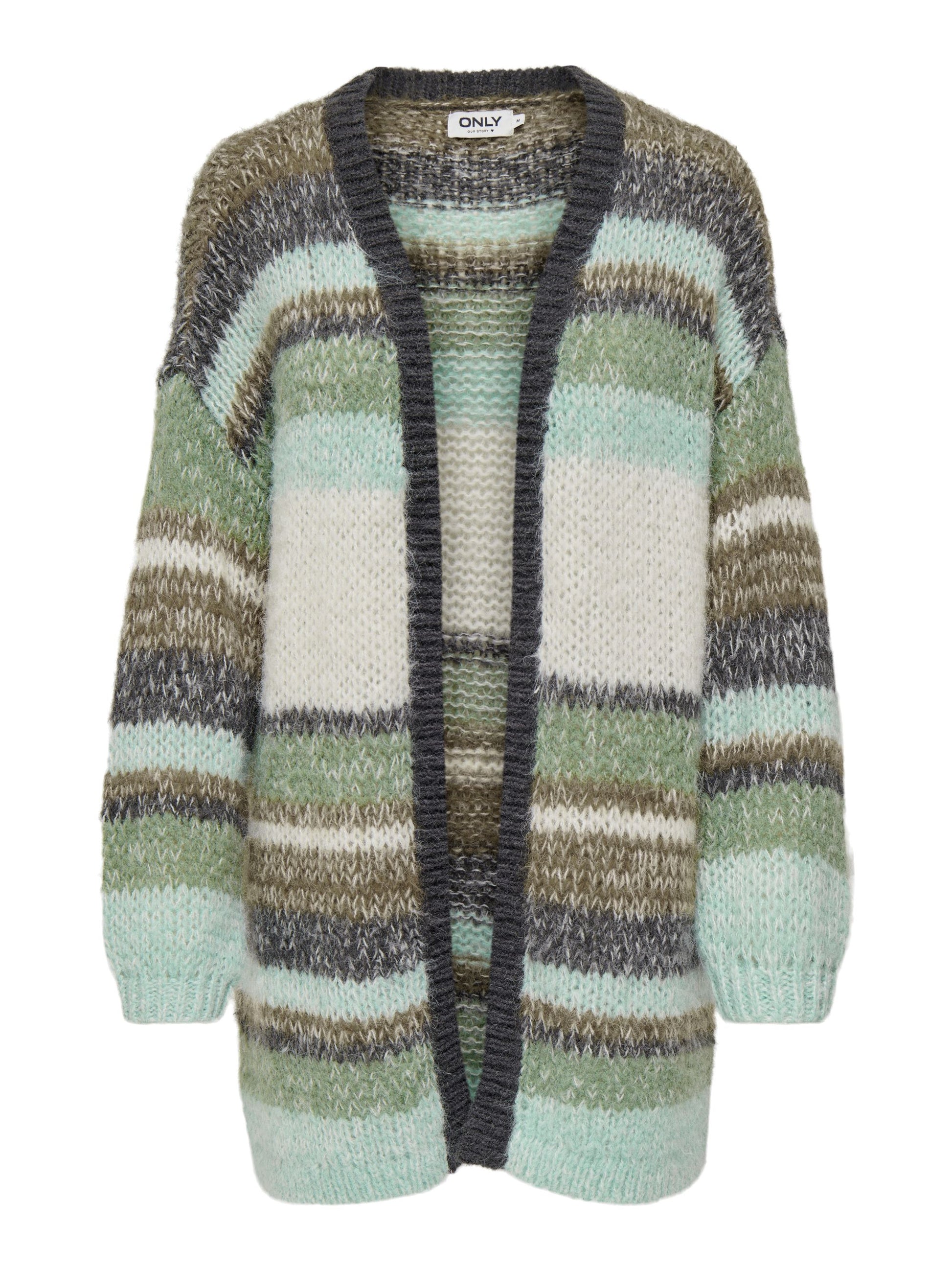 ALYSSA LONG CARDIGAN - MAGNET STRIPES