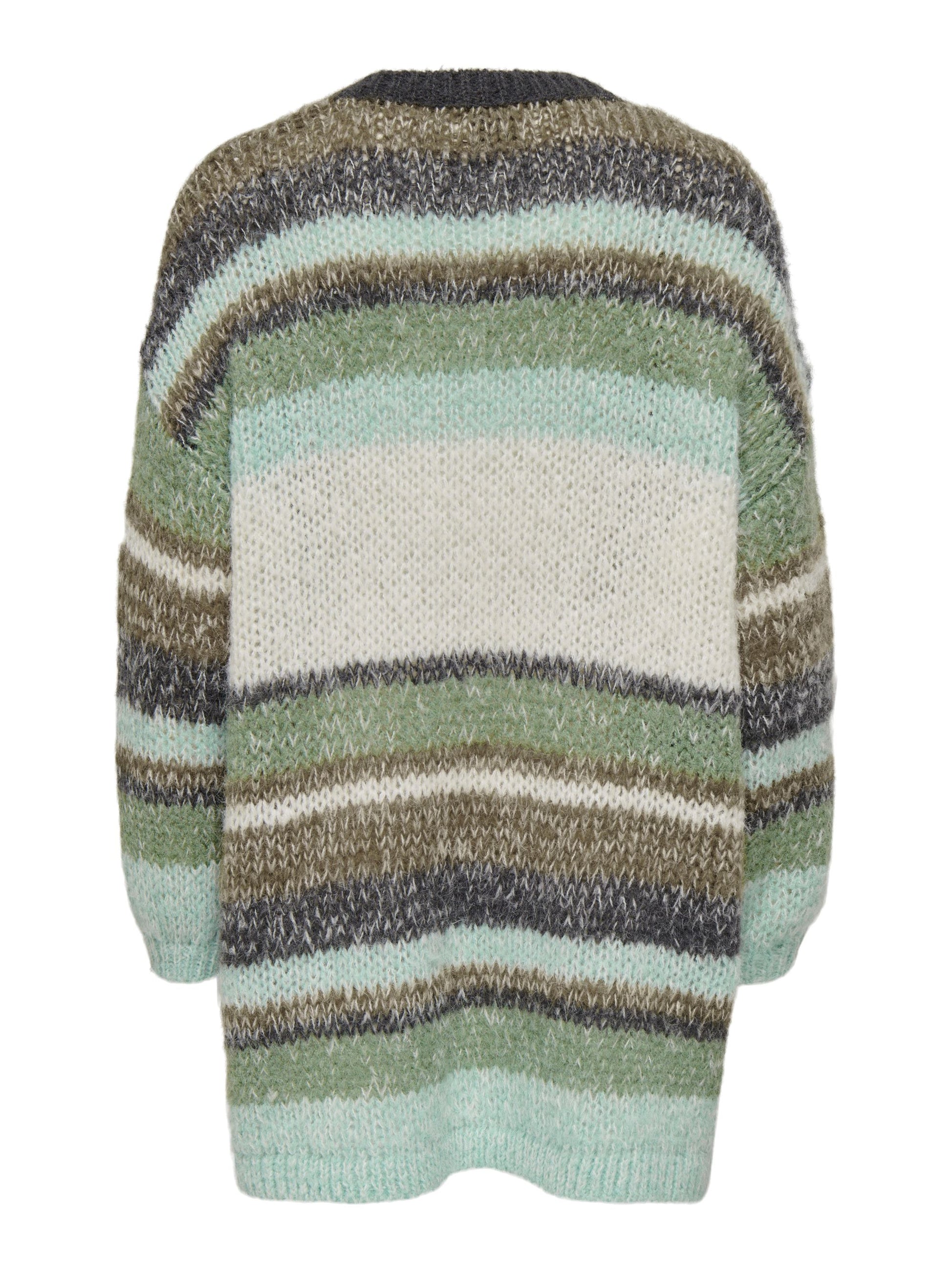 ALYSSA LONG CARDIGAN - MAGNET STRIPES