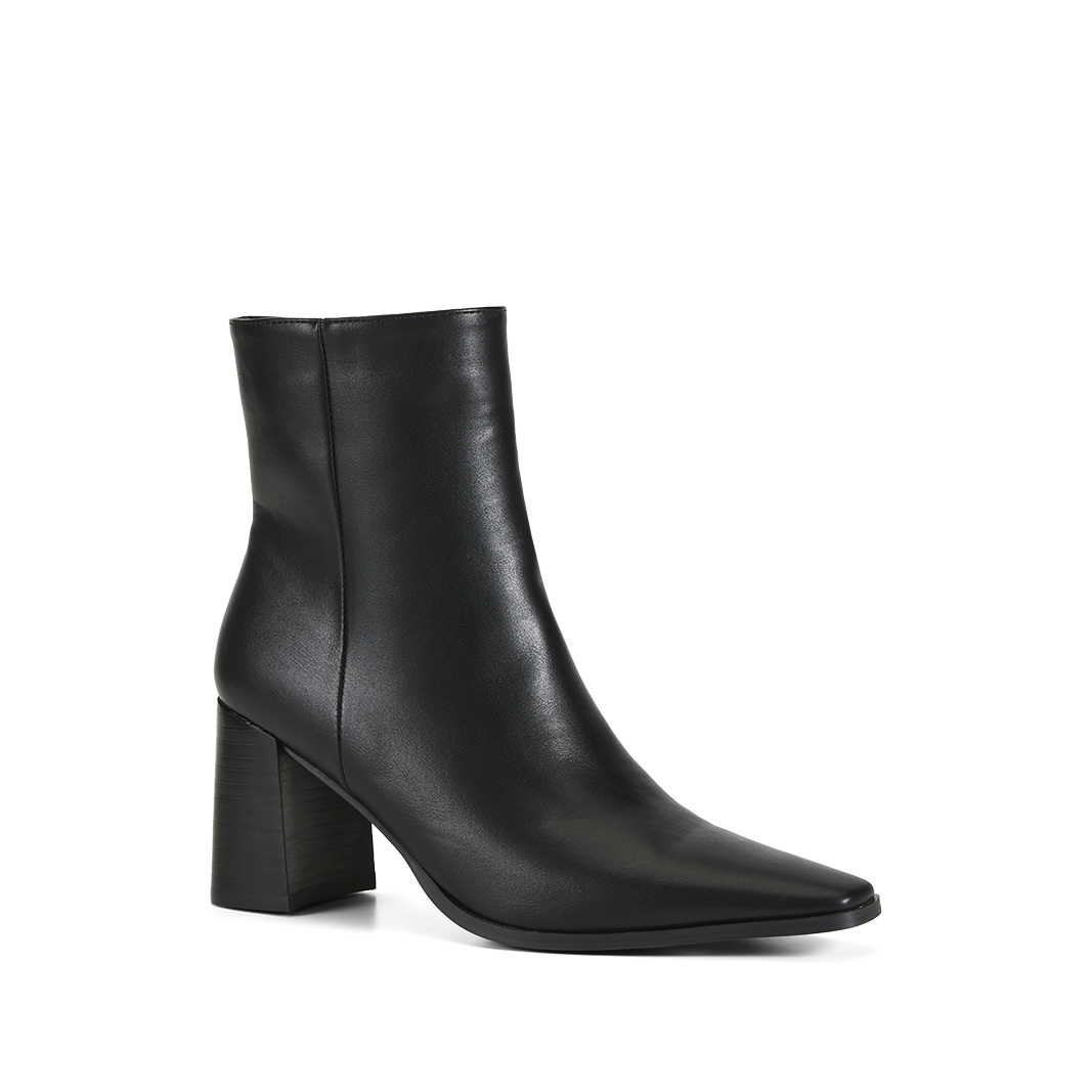 BILLINI OZI SHORT HEELED BOOT - BLACK