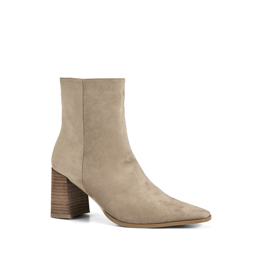 BILLINI OZI SHORT HEELED BOOT - DUNE SUEDE