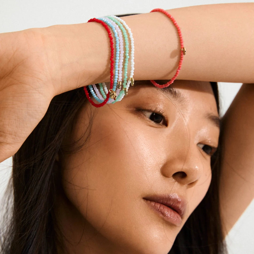 PILGRIM INDIE BRACELET - RED GOLD