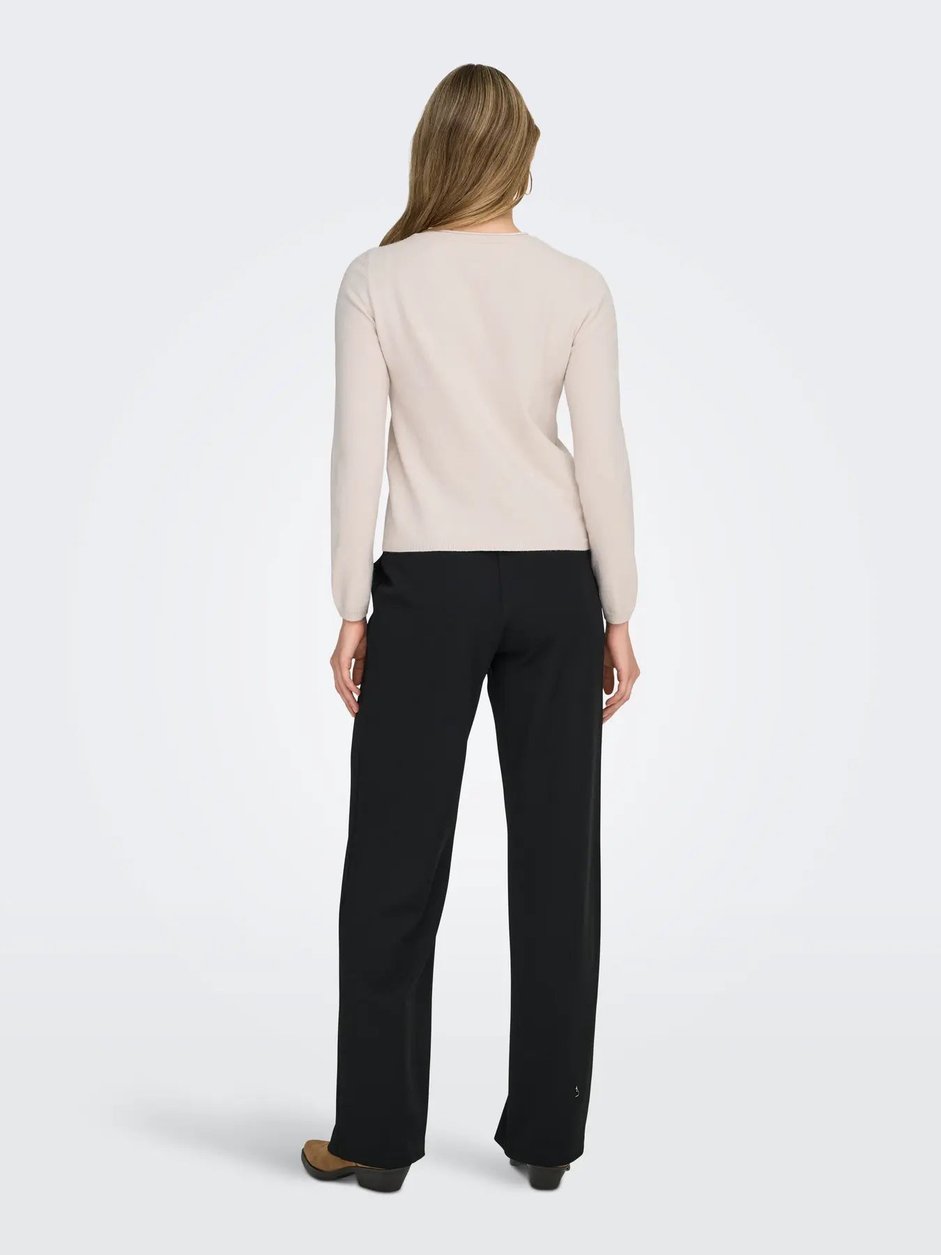 ONLY LOYAL O NECK CARDIGAN - MOONBEAM