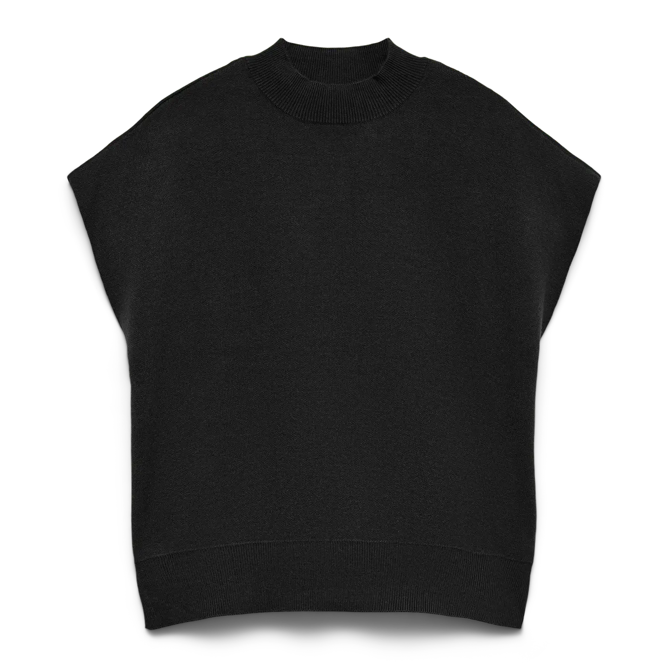 VM NELLY LOOSE HIGHNECK PULLOVER - BLACK