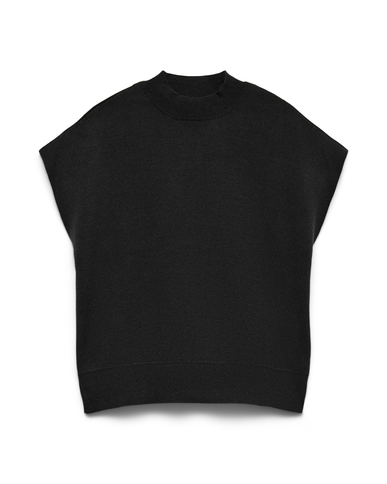 VM NELLY LOOSE HIGHNECK PULLOVER - BLACK