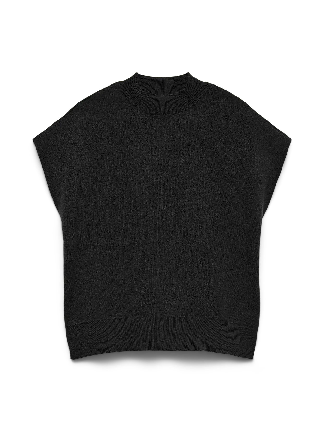 VM NELLY LOOSE HIGHNECK PULLOVER - BLACK