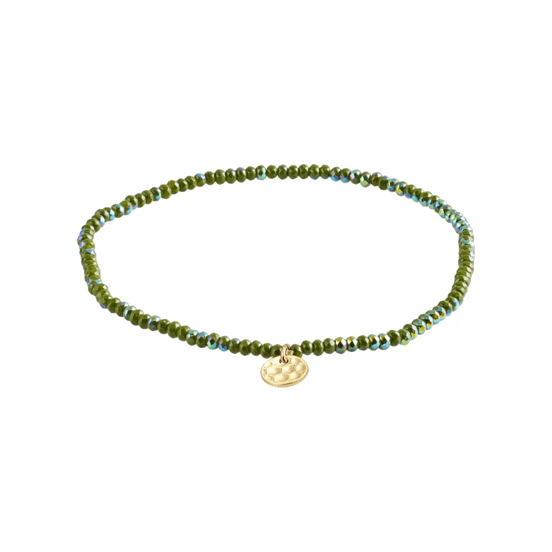 PILGRIM INDIE BRACELET - KHAKI GOLD