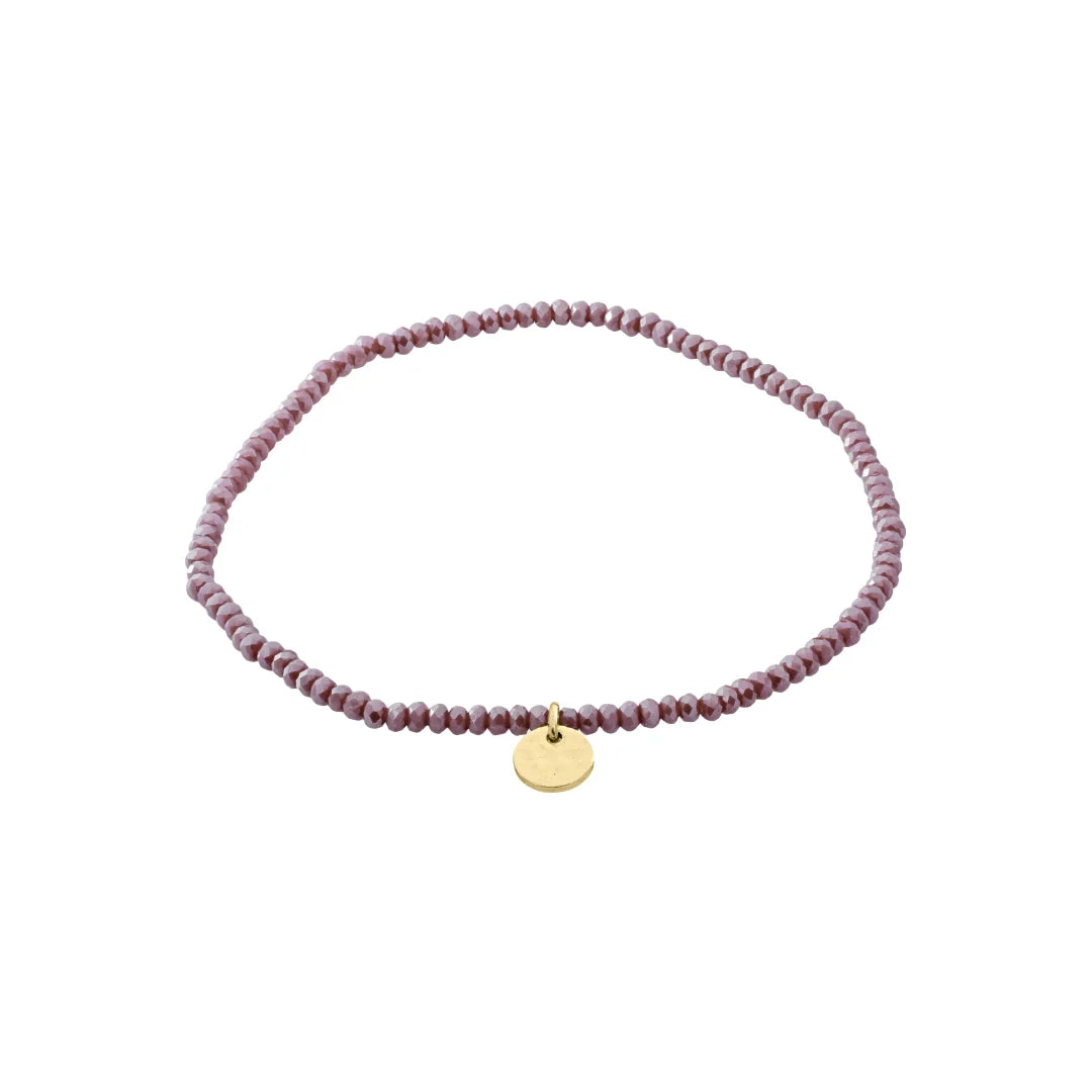 PILGRIM INDIE BRACELET - PURPLE GOLD