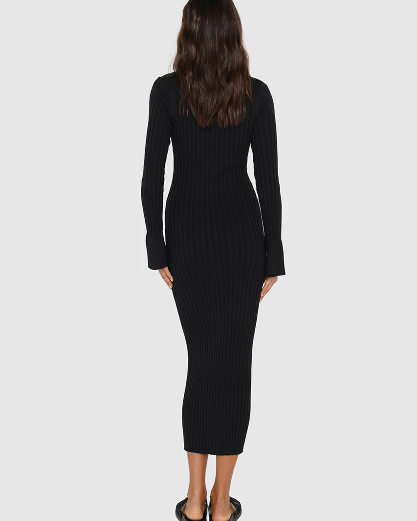 PARKER KNIT DRESS - BLACK