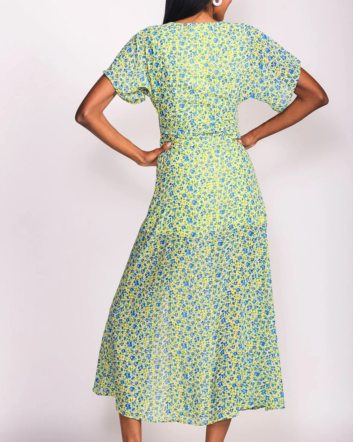 LISETTE PRINTED DRESS - GREEN