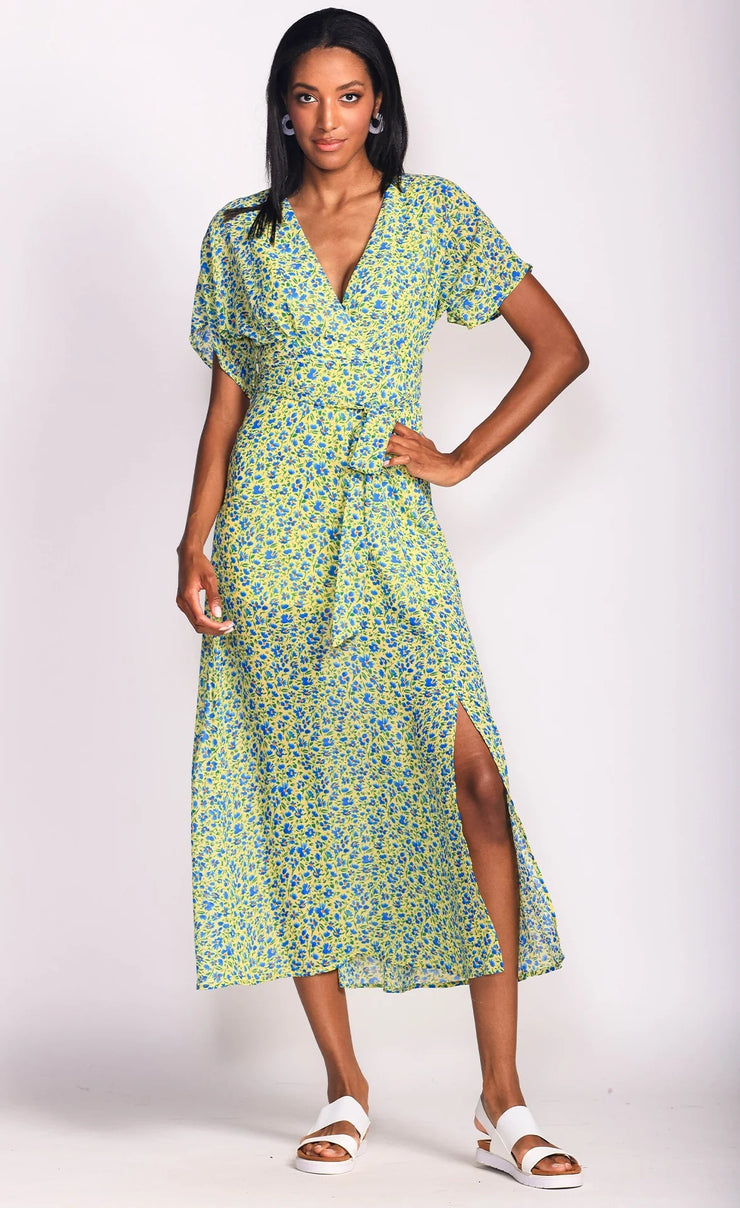 LISETTE PRINTED DRESS - GREEN