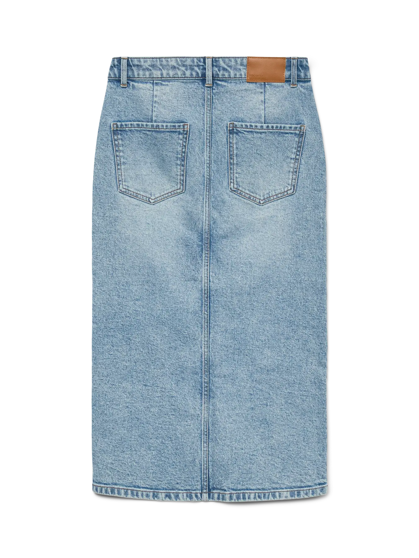 VM NATALIE MIDI DENIM SKIRT - LIGHT BLUE WASH