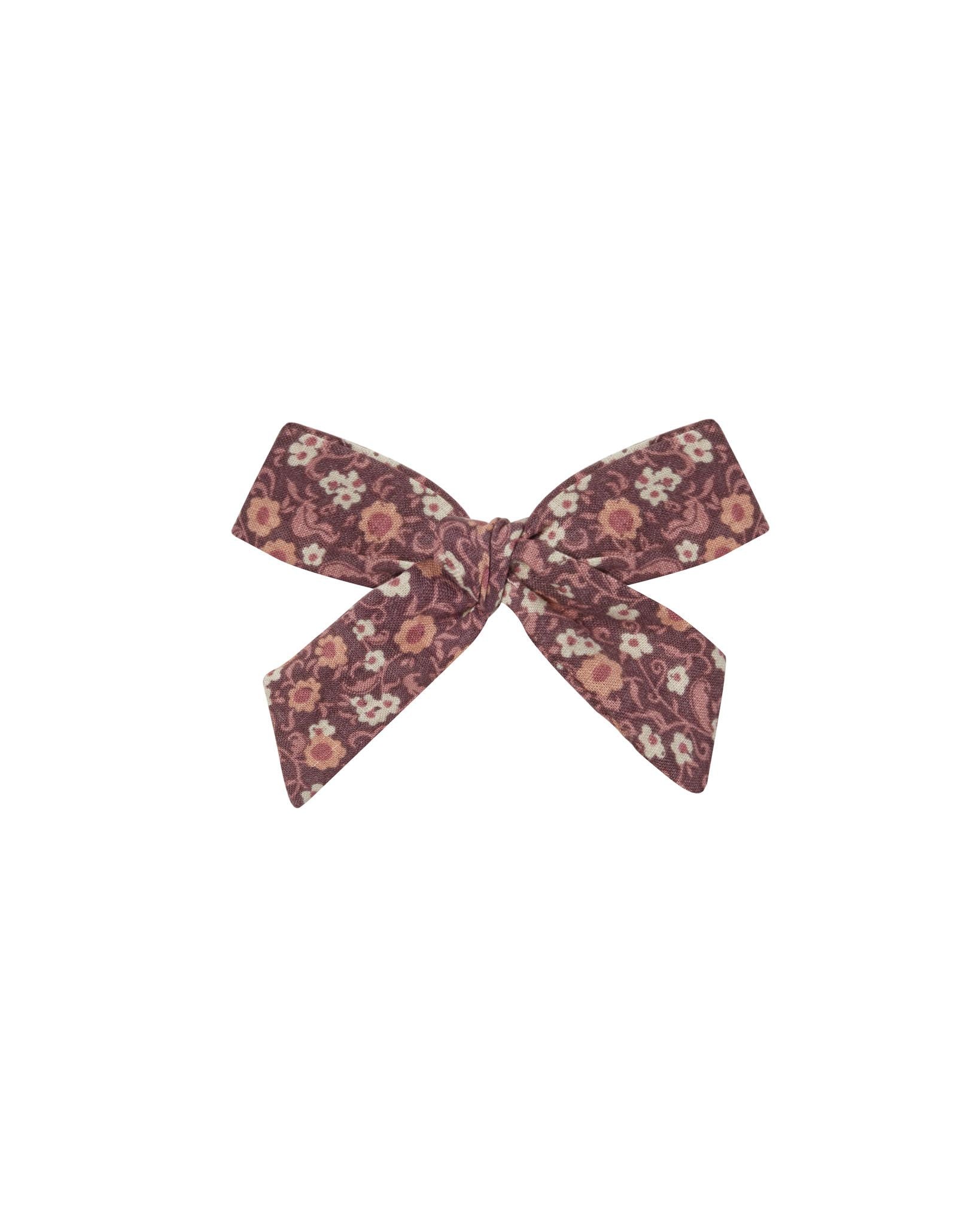 RYLEE + CRU BOW - PLUM FLORAL