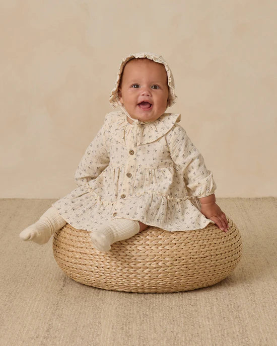 QUINCY MAE RUFFLE COLLAR DRESS - BLUEBELL