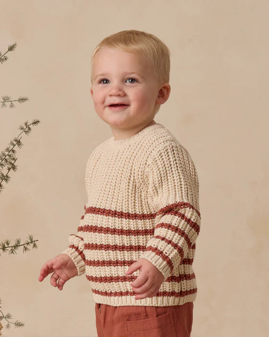 QUINCY MAE REX SWEATER - CRANBERRY