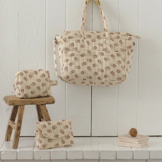 QUINCY MAE DIAPER BAG + CHANGING PAD SET - FALL FLORAL