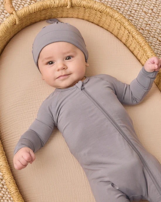 QUINCY MAE BAMBOO FOOTIE - SLATE