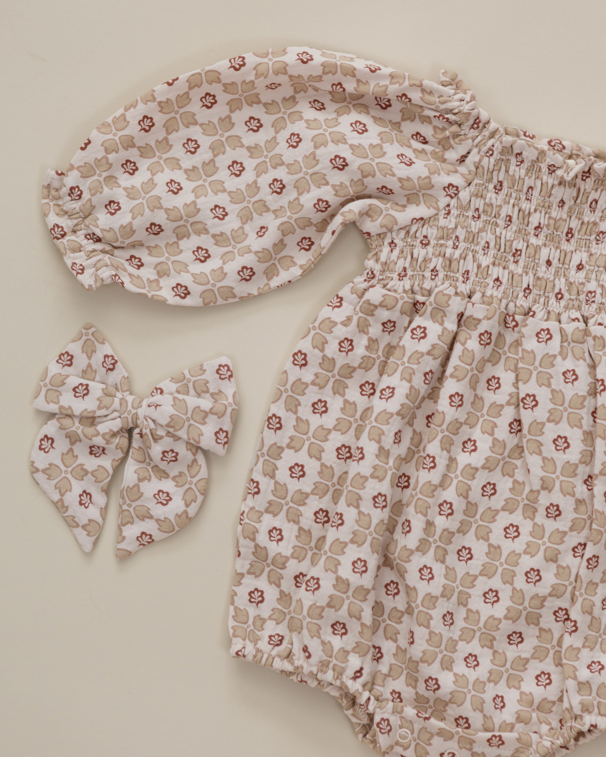 QUINCY MAE EDEN PRINTED ROMPER - WINTER ROSE