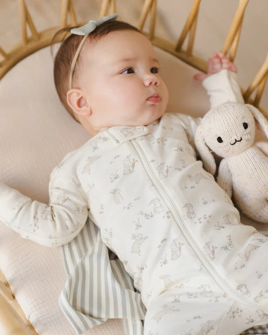 QUINCY MAE ZIP SLEEPER - BUNNIES