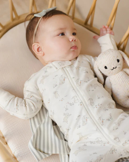 QUINCY MAE ZIP SLEEPER - BUNNIES