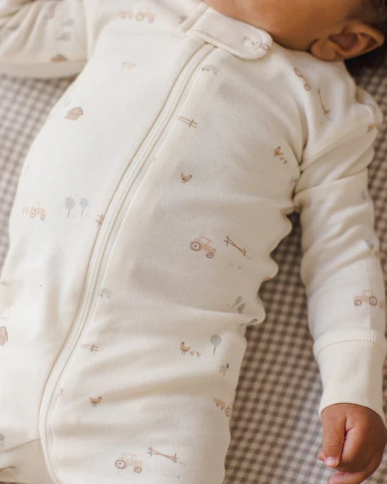 QUINCY MAE ZIP SLEEPER - FARM