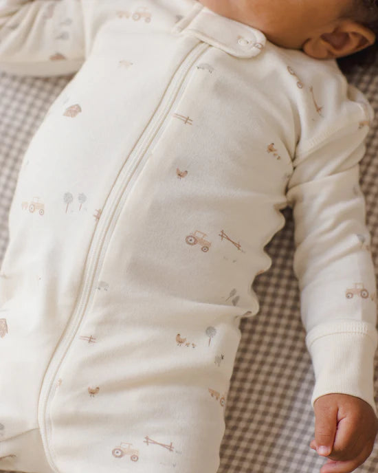 QUINCY MAE ZIP SLEEPER - FARM