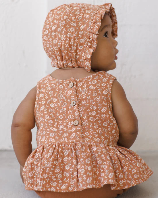 QUINCY MAE SLEEVELESS PEPLUM SET - POPPY FLORAL