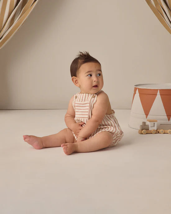 QUINCY MAE HAYES ROMPER - VINTAGE STRIPE