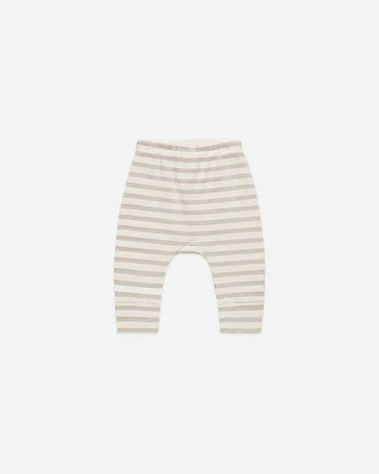 QUINCY MAE DRAWSTRING PANTS - GREY STRIPE