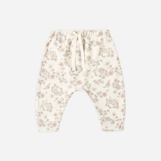 QUINCY MAE DRAWSTRING PANT - FLORAL VINE
