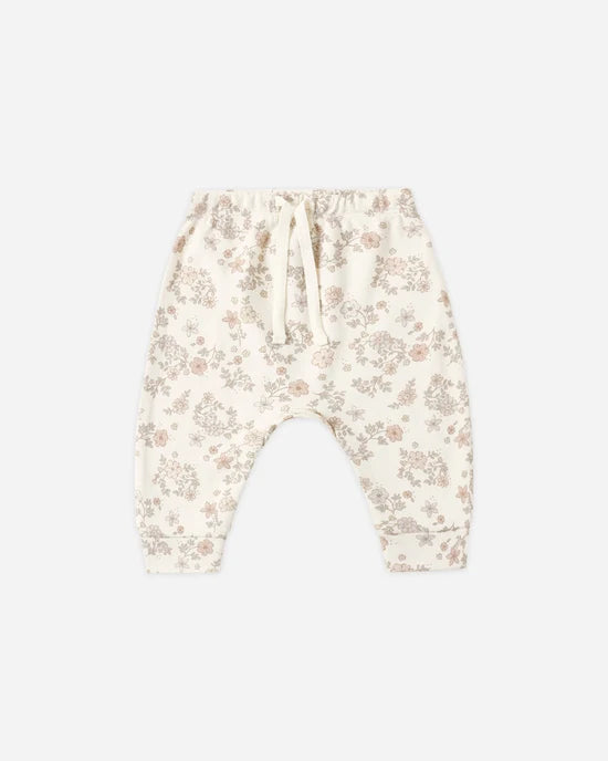 QUINCY MAE DRAWSTRING PANT - FLORAL VINE