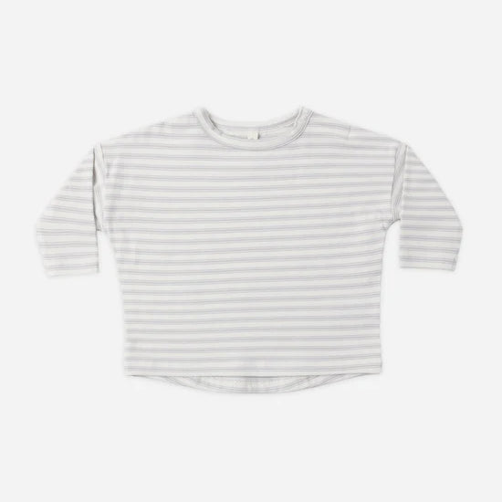 QUINCY MAE LONG SLEEVE TEE - CLOUD STRIPE