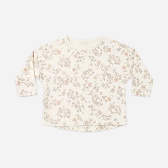 QUINCY MAE LONG SLEEVE TEE - FLORAL VINE