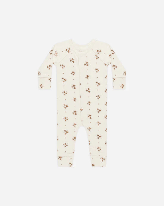 QUINCY MAE POINTELLE LONG JOHN SLEEPER - AUTUMN FLORAL