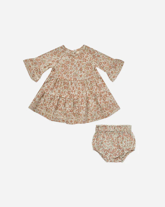 QUINCY MAE BELLE DRESS W BLOOMERS  - FLORAL
