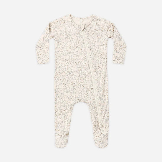 QUINCY MAE BAMBOO FOOTIE - BLOOM