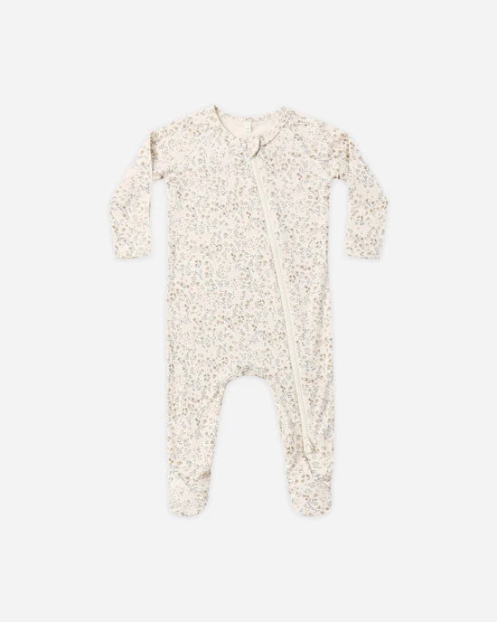 QUINCY MAE BAMBOO FOOTIE - BLOOM