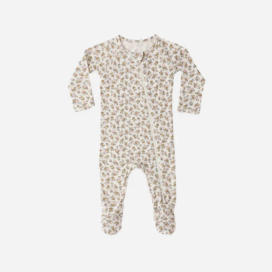 QUINCY MAE BAMBOO ZIP SLEEPER - WILDFLOWER