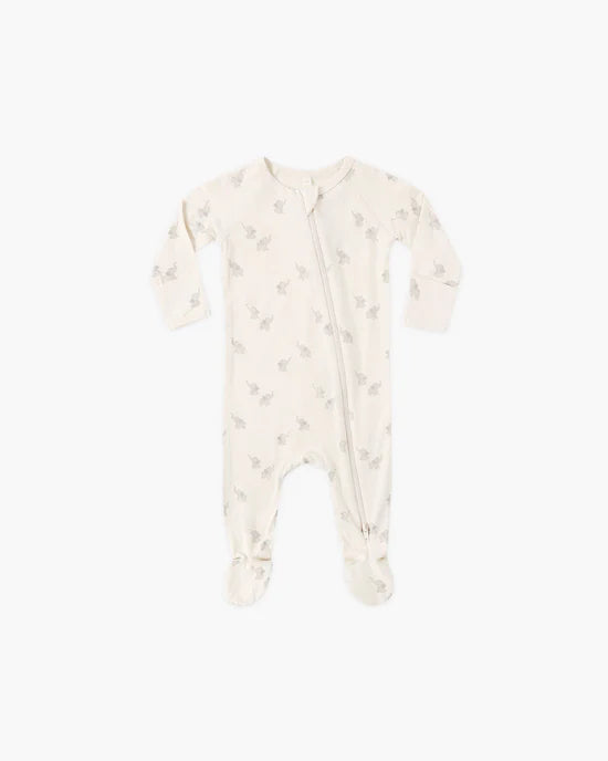 QUINCY MAE BAMBOO ZIP SLEEPER - ELEPHANTS