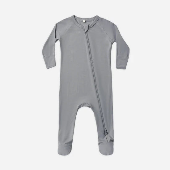 QUINCY MAE BAMBOO FOOTIE - SLATE