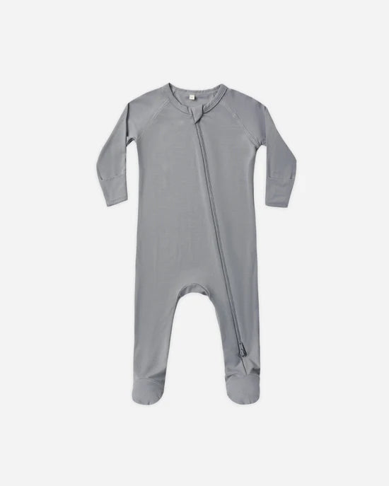 QUINCY MAE BAMBOO FOOTIE - SLATE