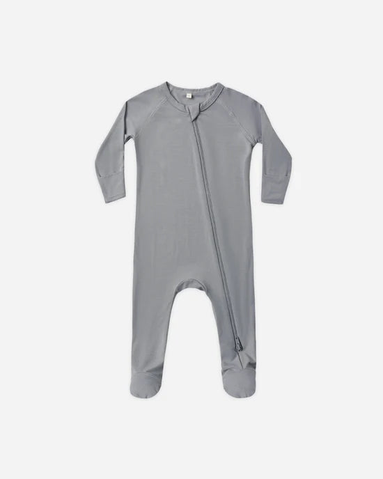 QUINCY MAE BAMBOO FOOTIE - SLATE