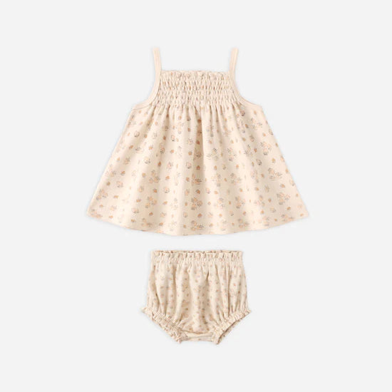 QUINCY MAE SMOCKED TANK + BLOOMERS SET - STRAWBERRIES