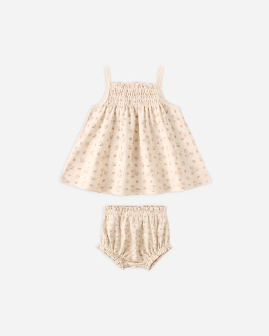 QUINCY MAE SMOCKED TANK + BLOOMERS SET - STRAWBERRIES