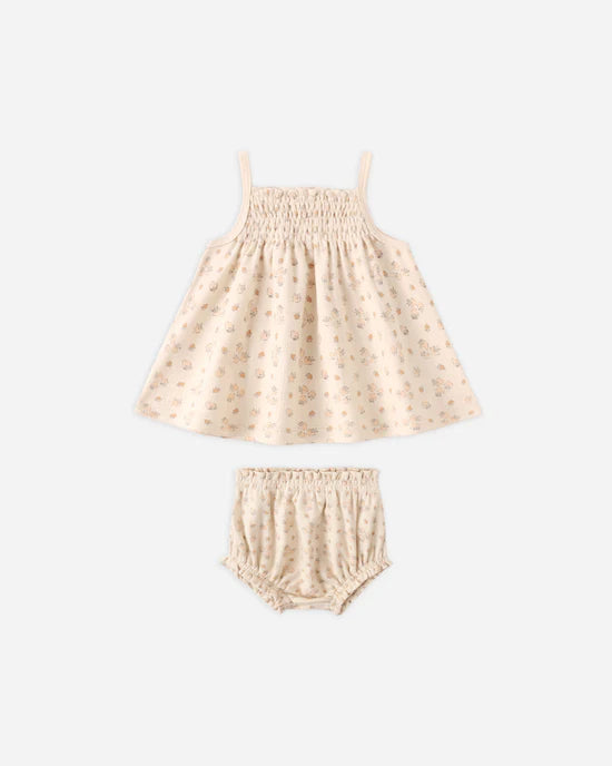 QUINCY MAE SMOCKED TANK + BLOOMERS SET - STRAWBERRIES
