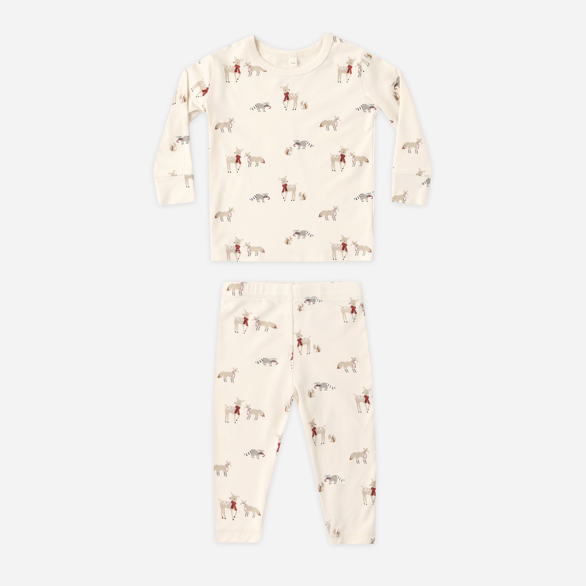 QUINCY MAE BAMBOO PJ SET - FOREST FRIENDS