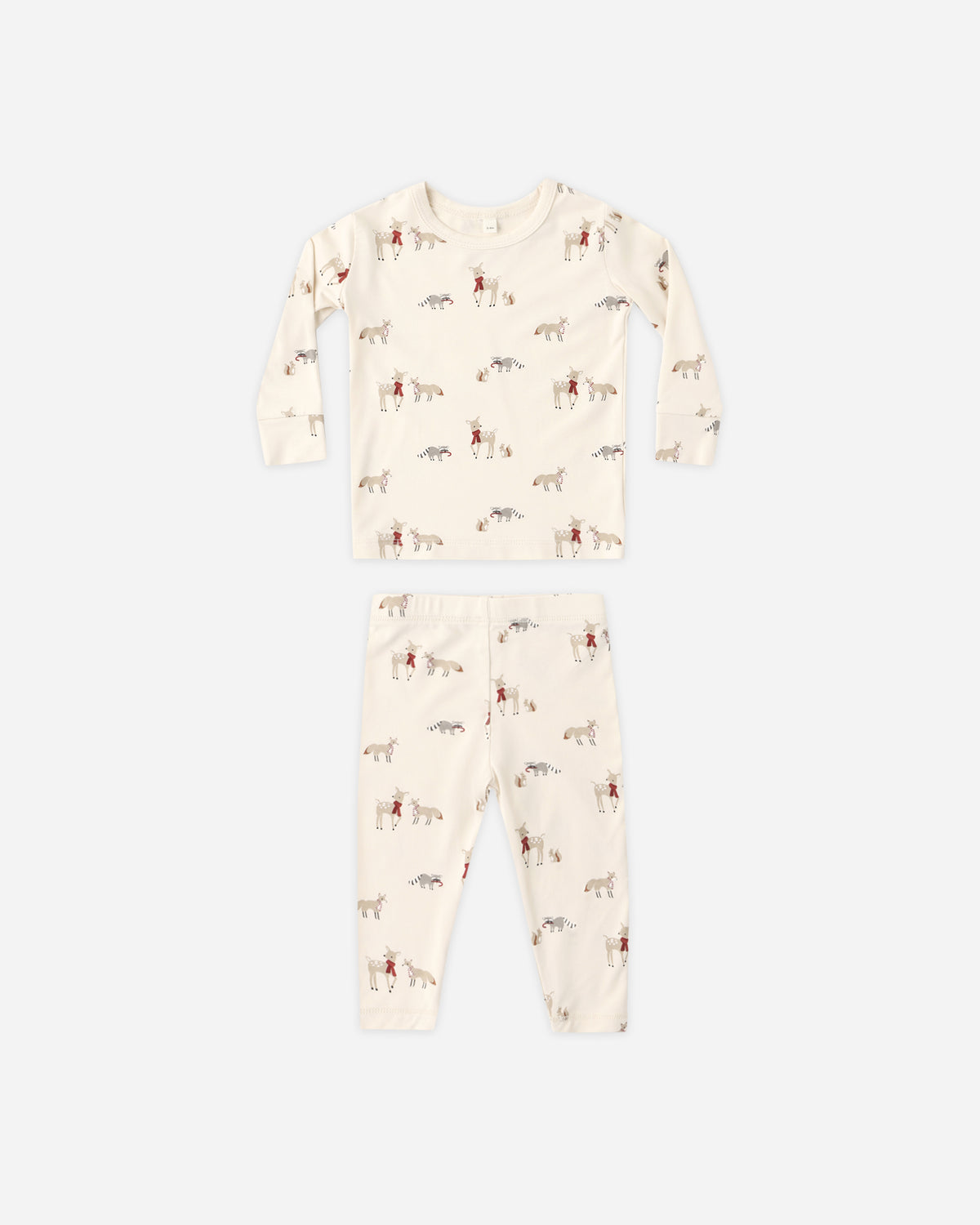 QUINCY MAE BAMBOO PJ SET - FOREST FRIENDS
