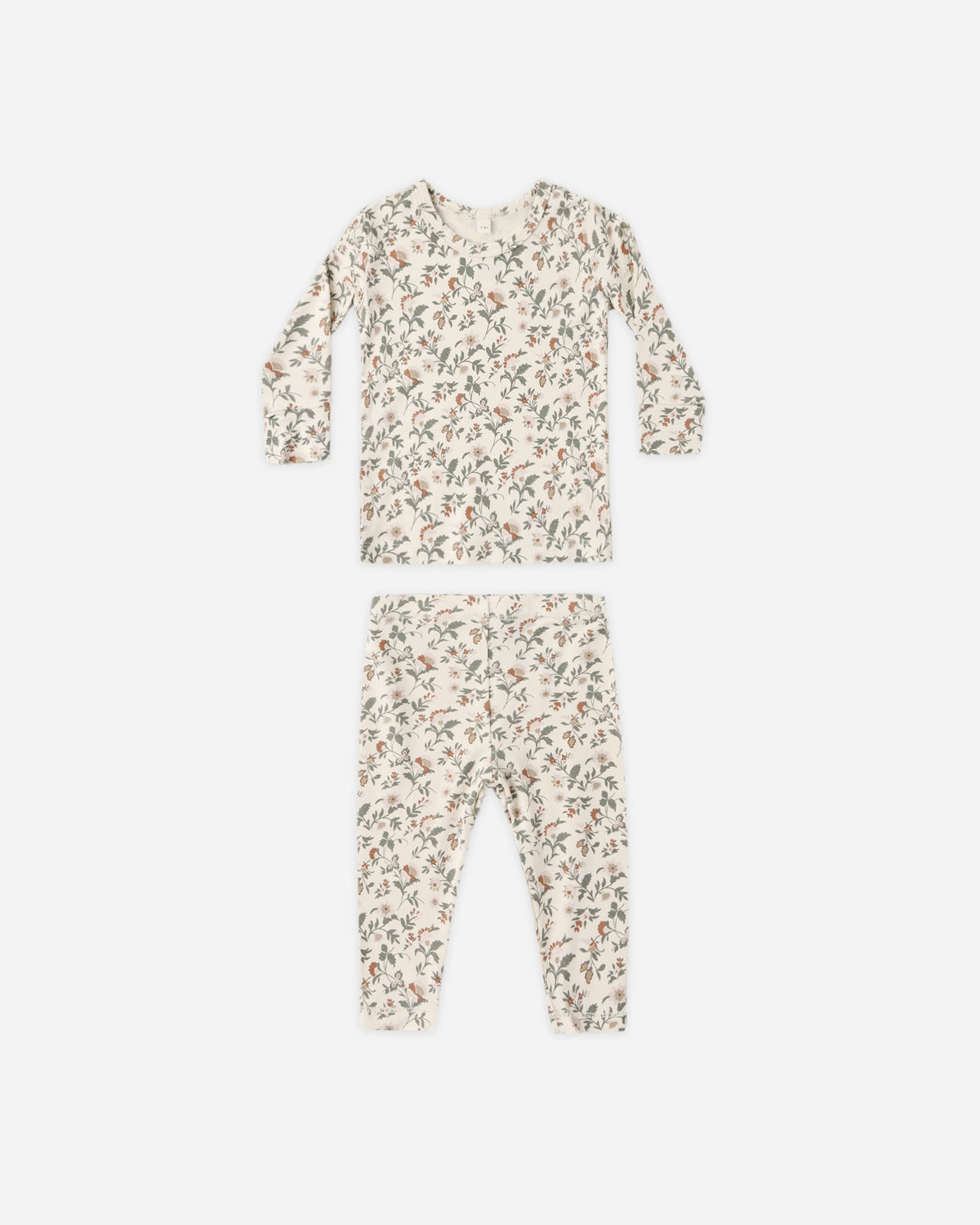 QUINCY MAE BAMBOO PJ SET - HOLIDAY FLORAL